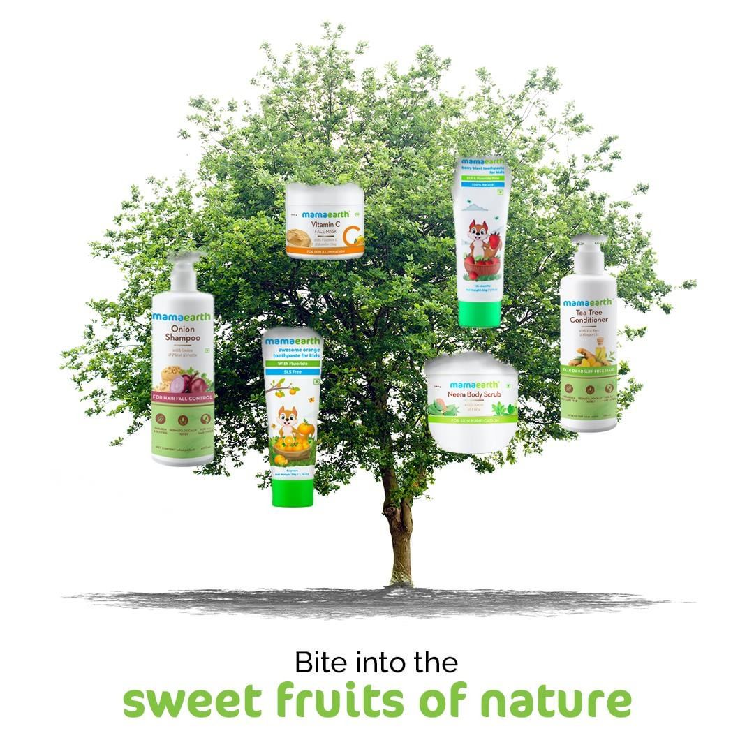 Mamaearth - Nature cares for us by sharing its fruits, and we care for you by bringing the best that nature shares!

Mamaearth products are made from ingredients handpicked from nature to offer the be...
