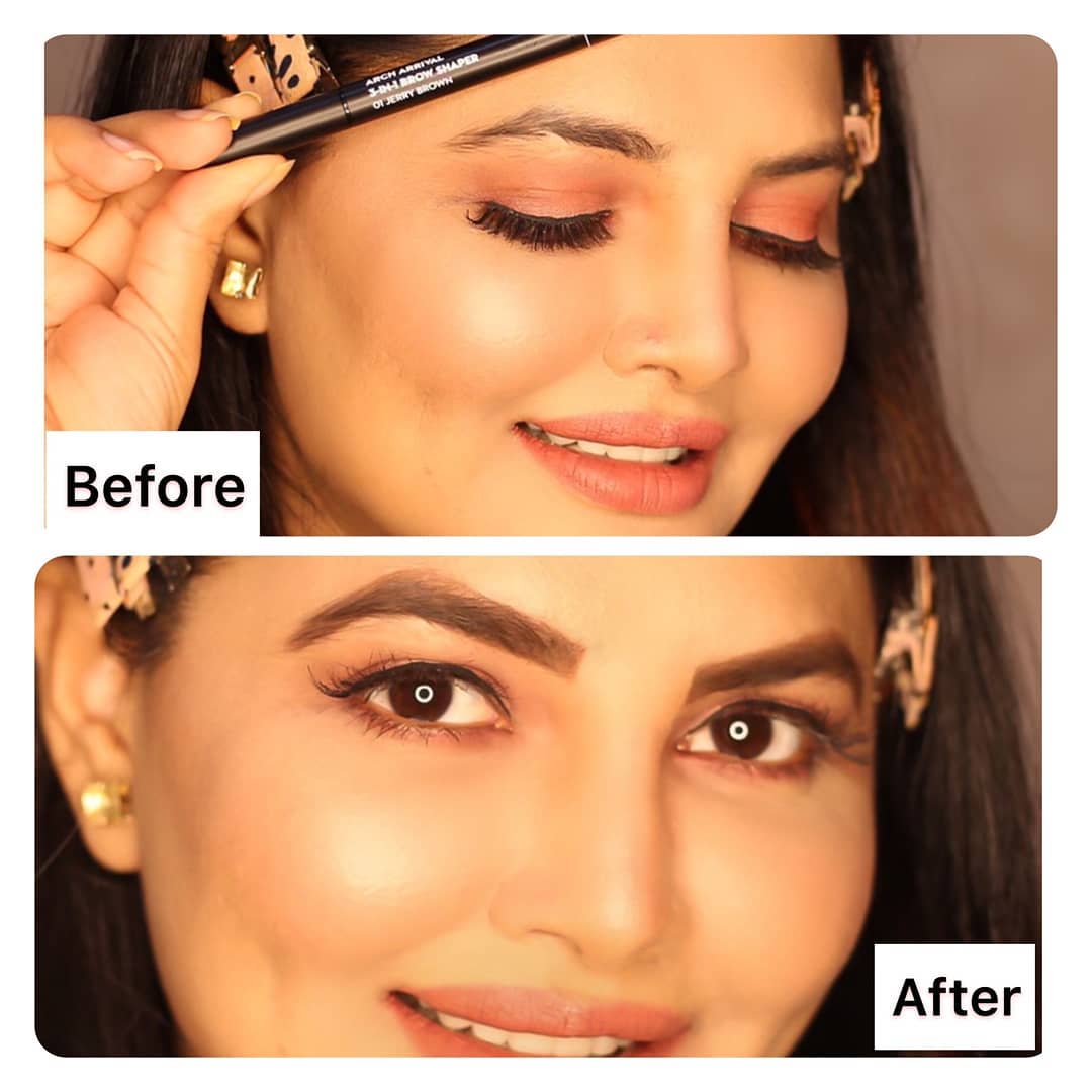 SUGAR Cosmetics - Steps to amazing brows!
In frame: @khushigadhvi

Product used: Arch Arrival Brow Powder 01 Jerry Brown
.
.
💥 Tap to shop now 👆
.⁠
.⁠
#TrySUGAR #SUGARCosmetics #Makeup #MakeupTutorial...