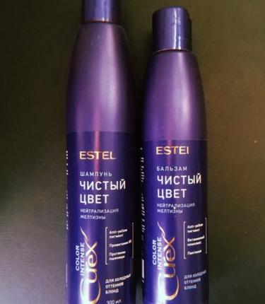 Шампунь Estel Professional Curex Color Intense Чистый цвет нейтрализатор желтизны фото