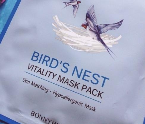 Тканевая маска для лица Bonnyhill BIRD'S NEST Освежающая  фото