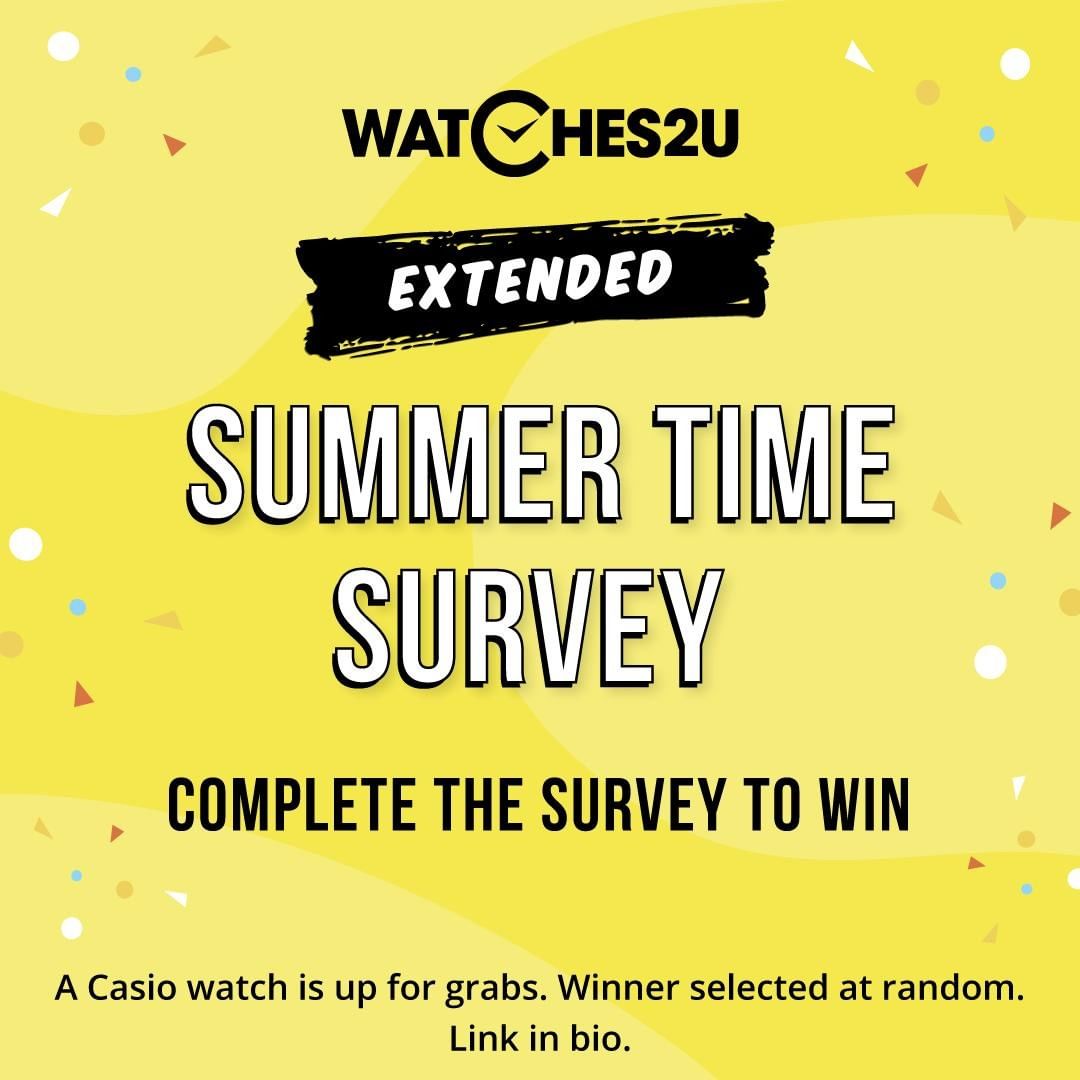 Watches2U - ⁠🎉 COMPETITION🎉⁠
⁠
Which British summer time outing are you most looking forward to doing again? Tell us in our survey - complete it, and you'll be able to enter our Summer PRIZE DRAW! 🎁⁠...