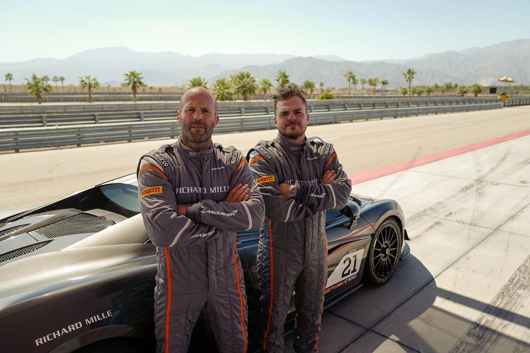 Jason Statham - Thermal race track. @charlietadman @markgillespie @mclarenauto