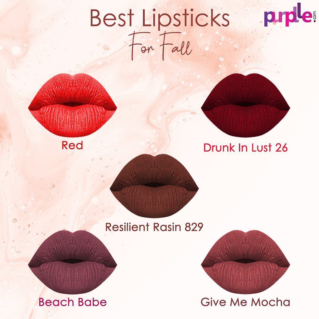 Purplle - Fall’s here and it’s time to update your makeup kitty with Mauves and Marsala hued lipsticks! 

Your makeup and beauty BFF, Purplle, is here to help you pick the perfect Fall Shade. From bol...