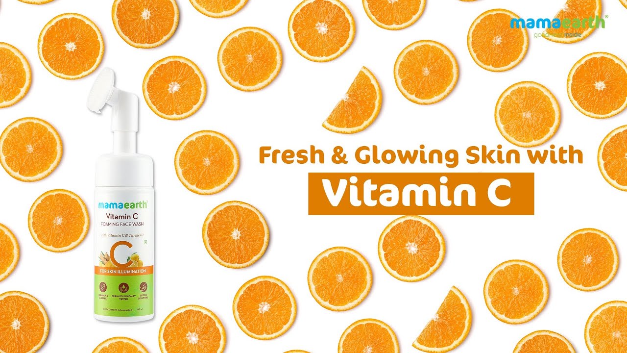 Vitamin C Foaming Face Wash for Radiant Glowing Skin | Mamaearth India