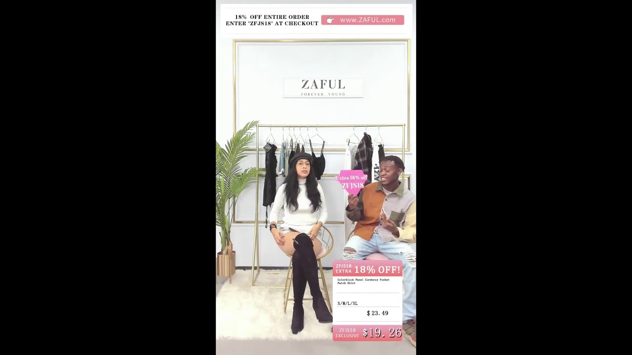 ZAFUL LIVE | Enjoy 18% OFF with The Code "ZFJS18"