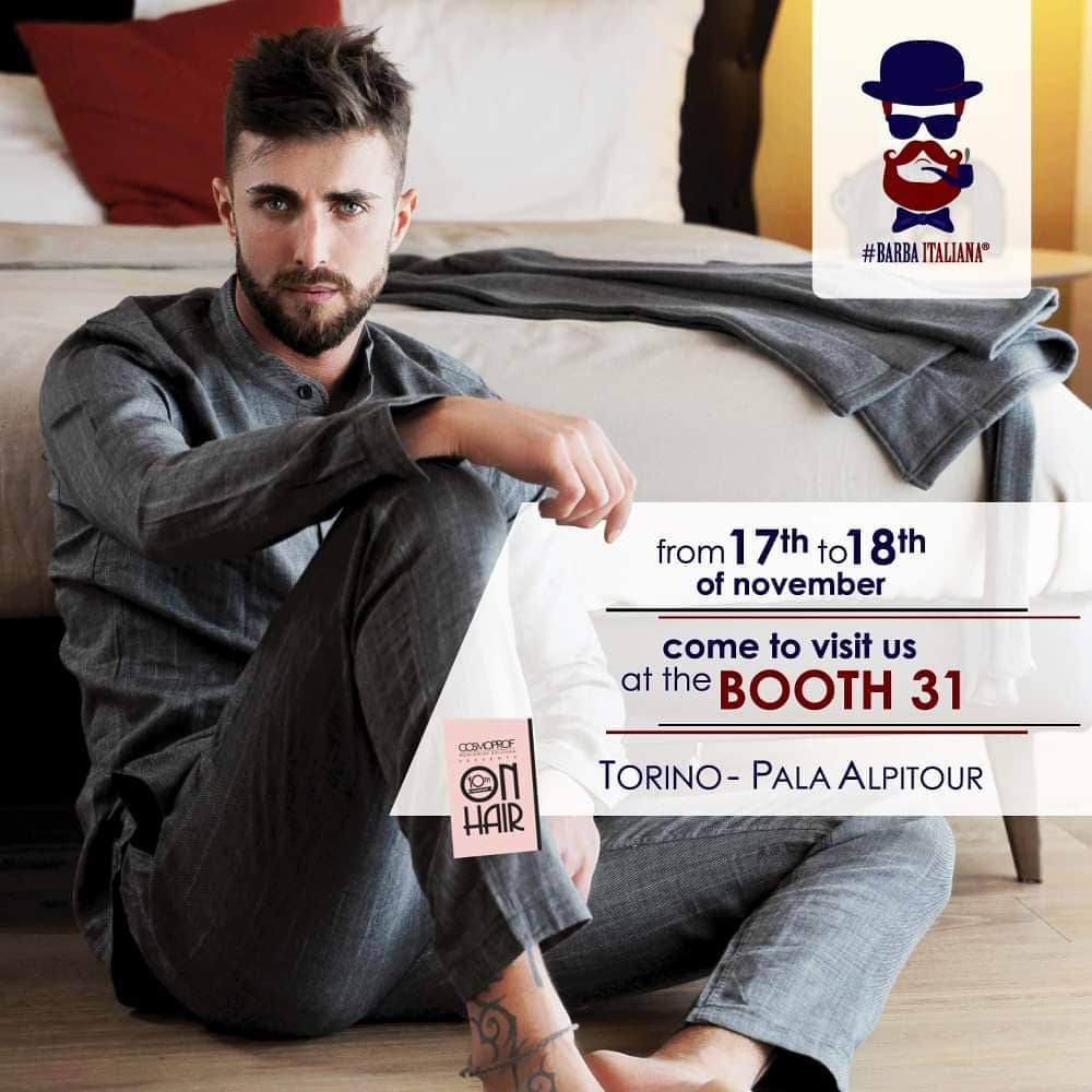 Barba Italiana - From 17th to 18th of november come to visit us at the booth 31 at @onhairshow in Turin!
#man #turin #torino #cosmoprof #barbaitaliana