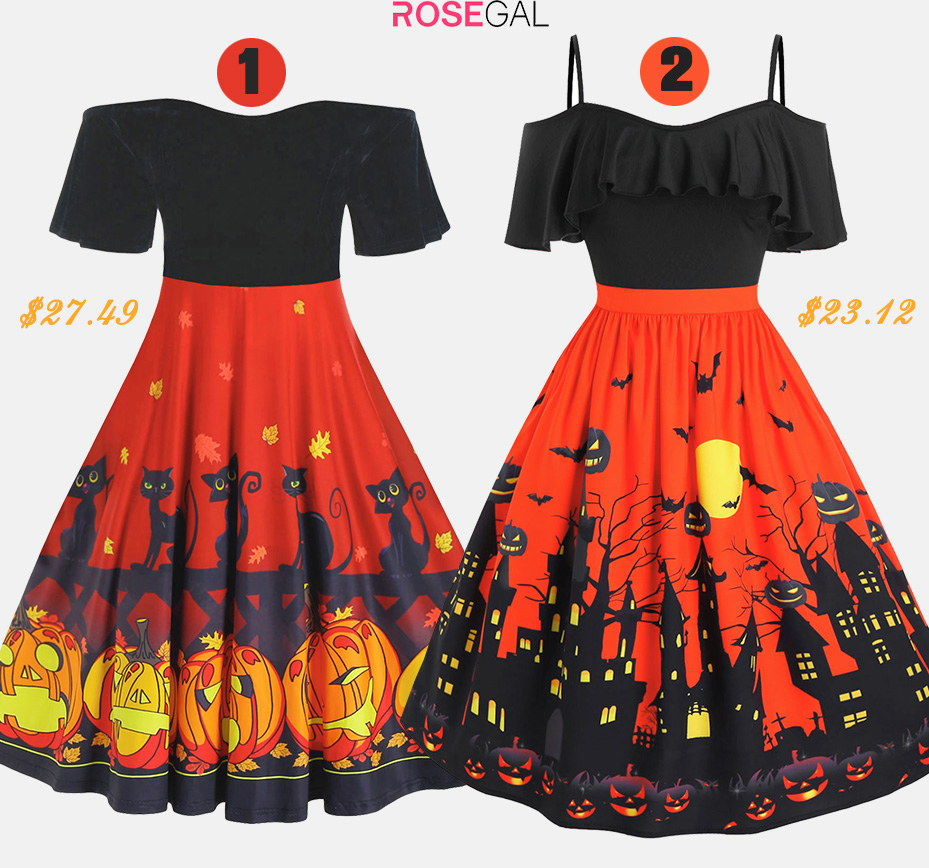Rosegal - Plus Size Halloween Dress, similar but different!⁣
Which one do you prefer? 1 or 2?⁣
Tap to shop or shop via the 🔗 in bio.⁣
Search ID: 470490302,  470249702⁣
Use Code: RGH20 to enjoy 18% off...