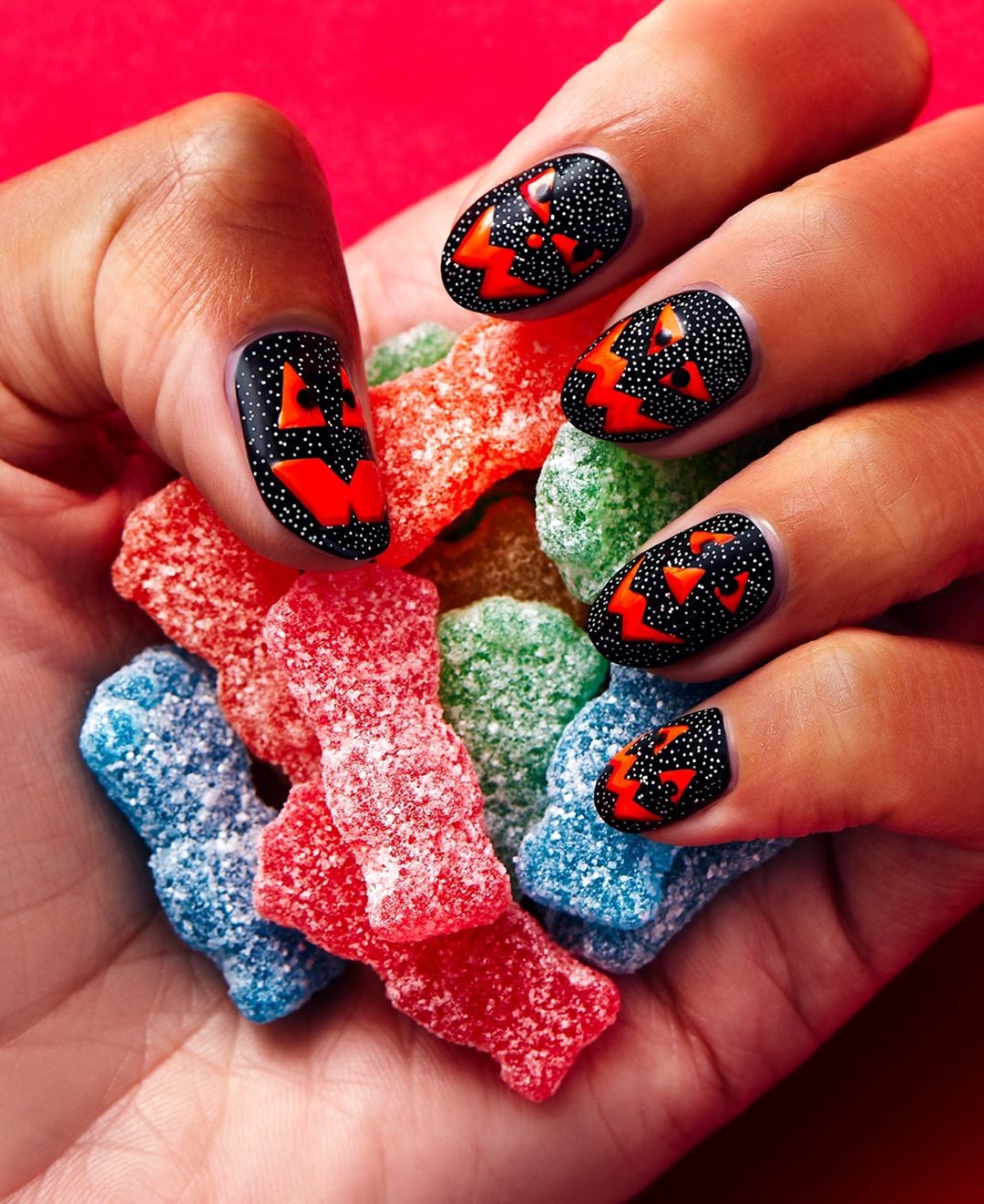 Sally Hansen - We know Halloween isn’t for awhile, but our new collab with @SourPatchKids is way ahead of the carve 😉. Head to our stories to #GetTheLook, and tap the photo to shop the shades at @walg...