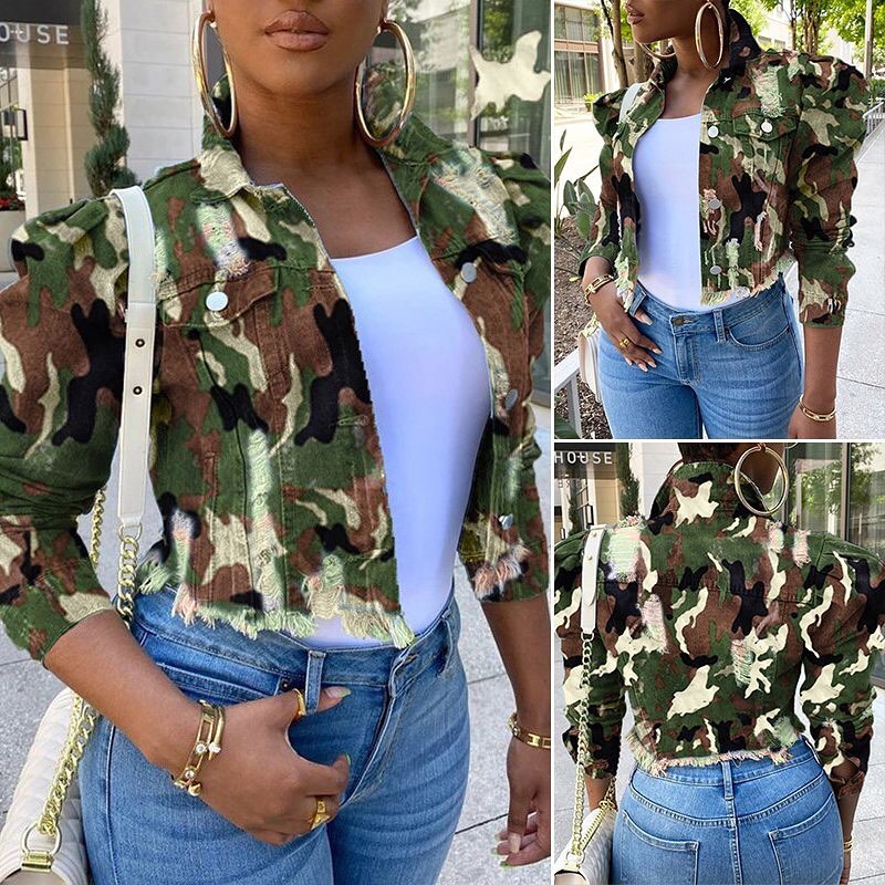 Whatlovely - Camo Cropped Denim Jacket
🔍Search 'GEX9052' link in bio.

#instagood #fashion #style #instafasion #beauty #standout #ootd #bestoftoday #onlineshopping #BoutiqueShopping #womenswear #women...