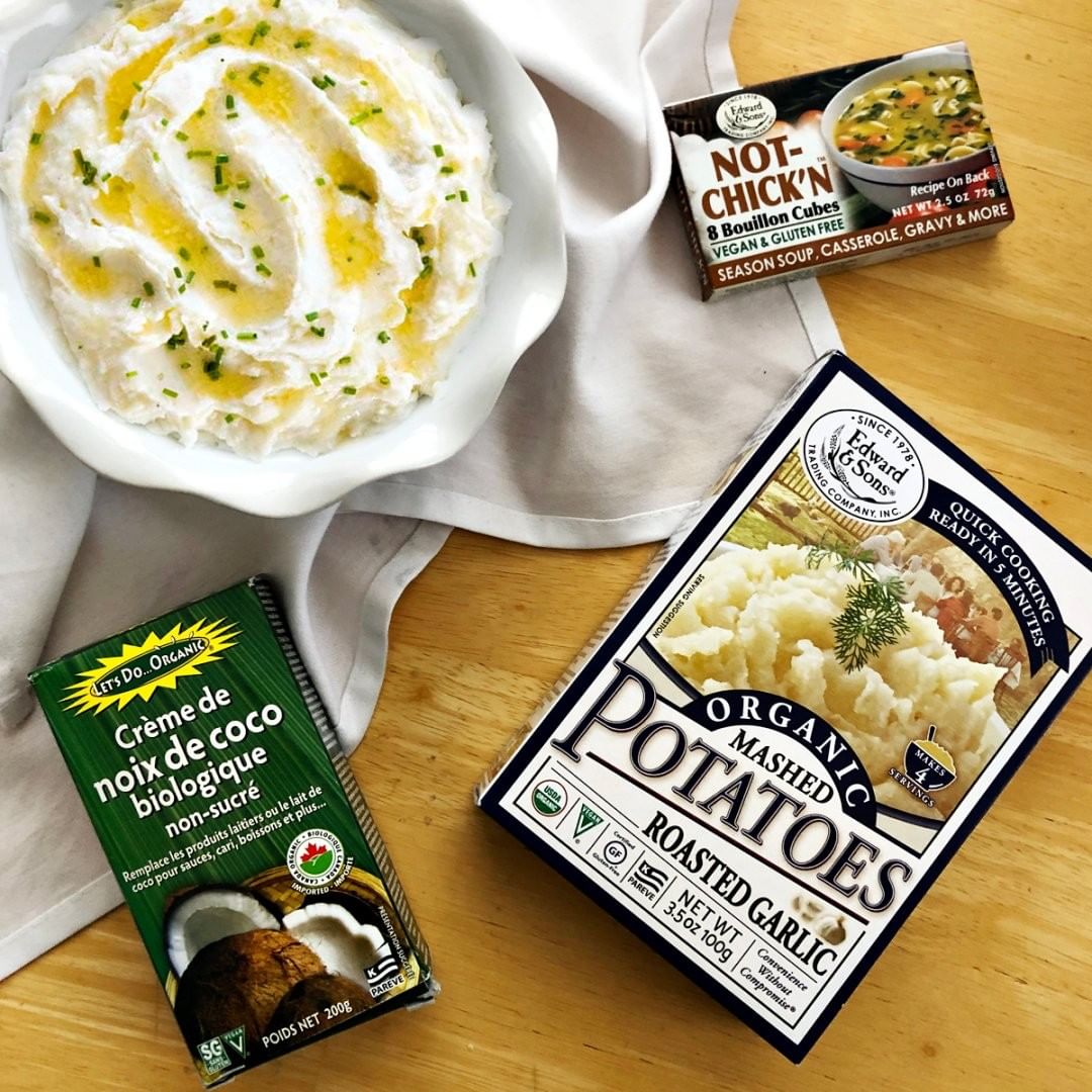 iHerb - Step up your vegan mashed potato game. Just boil potatoes in @edwardandsons Not-Chick'n Bouillon Cubes and sub their Creamed Coconut for dairy milk substitute in your favorite recipe. Super bu...