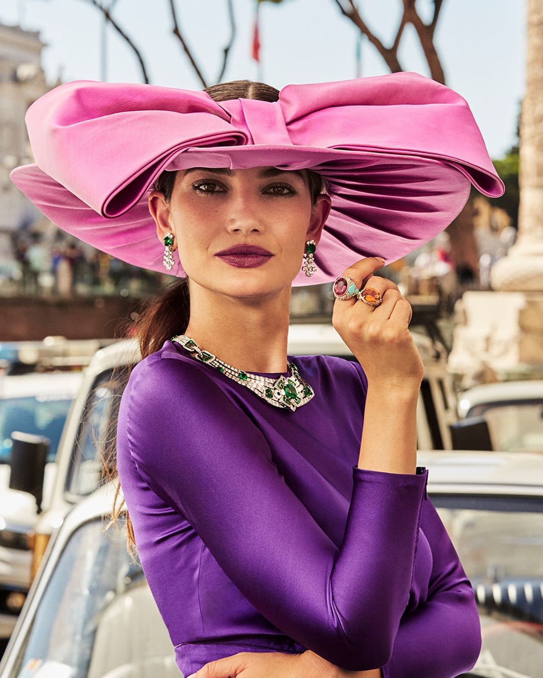 Lily Aldridge - Honored to be in @bulgari New Campaign along side Incredible beauties @naomigscott & @zendaya 💕Im always full of gratitude to visit magical Rome, and wear exquisite jewels designed by...