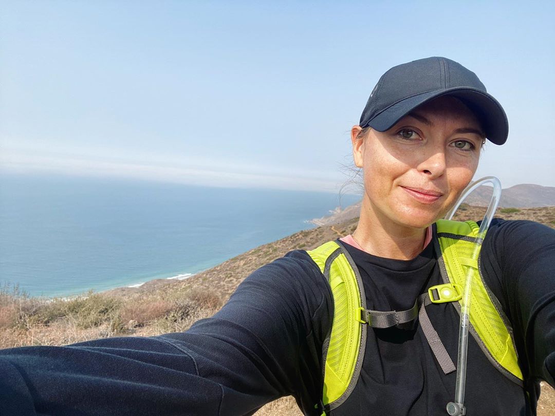 Maria Sharapova - 9 miles today. (Not that I’m counting 🙃) This is the smile at midway. The beginnings are gruuuumpy!
