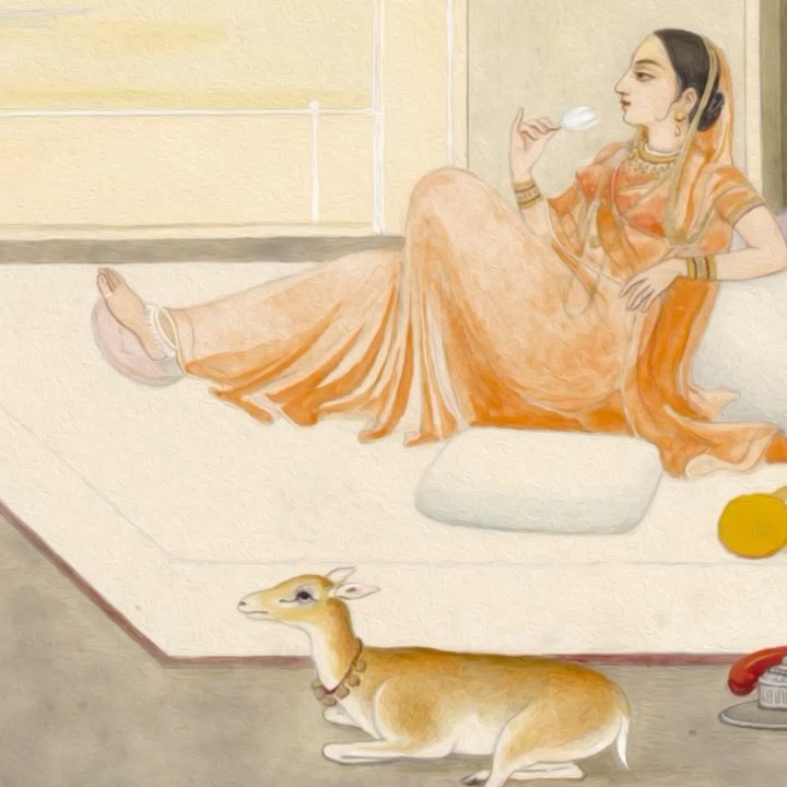forestessentials - The finest work of Kampani Kalam style of painting was done for a maharaja or emperor and the topics tended to cover the court, women of Zenana, hunts and battles. The artists captu...