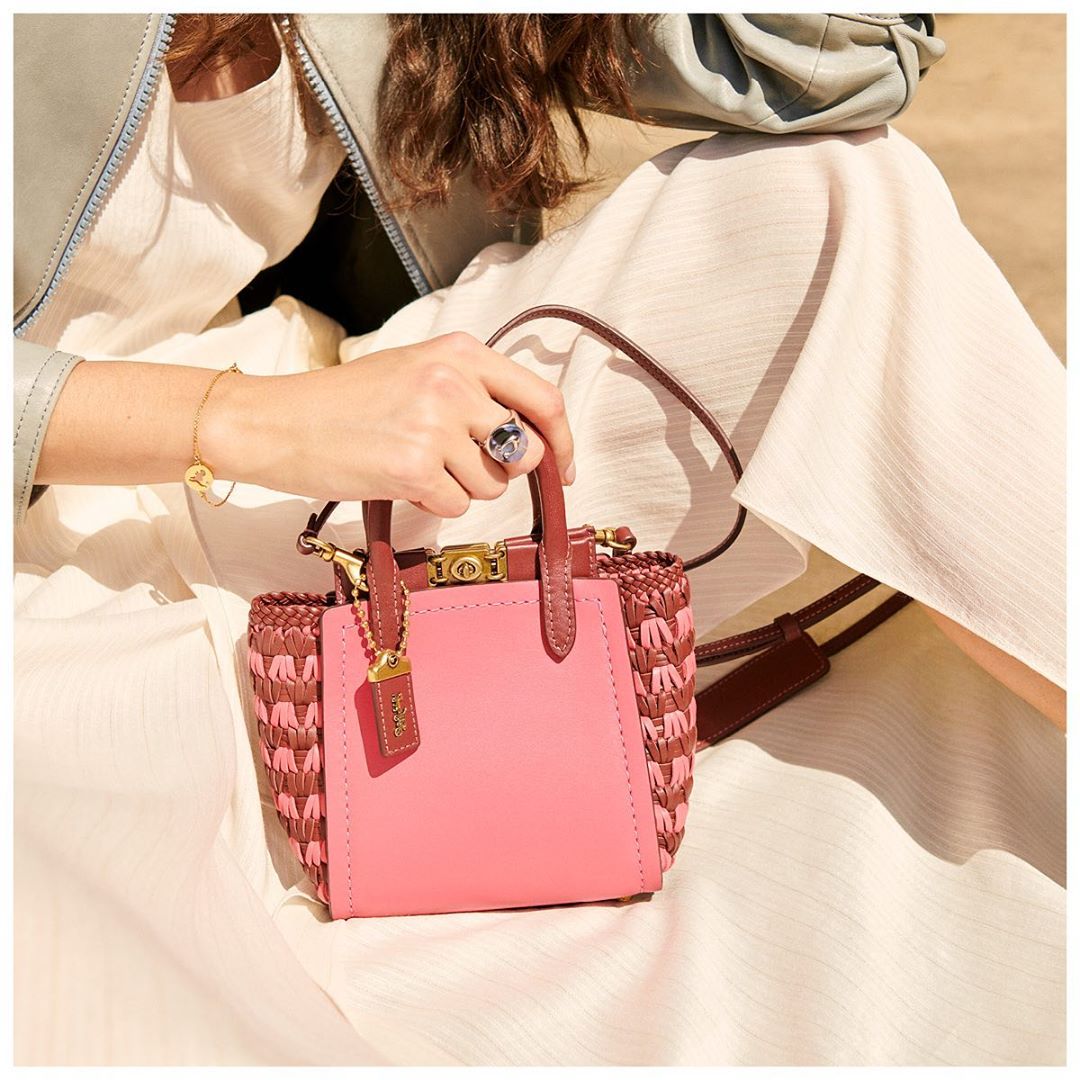 Coach - Our mini Troupe tote: a little way to weave a lot of magic. Find it and more pretty things via the link in bio. #CoachNY