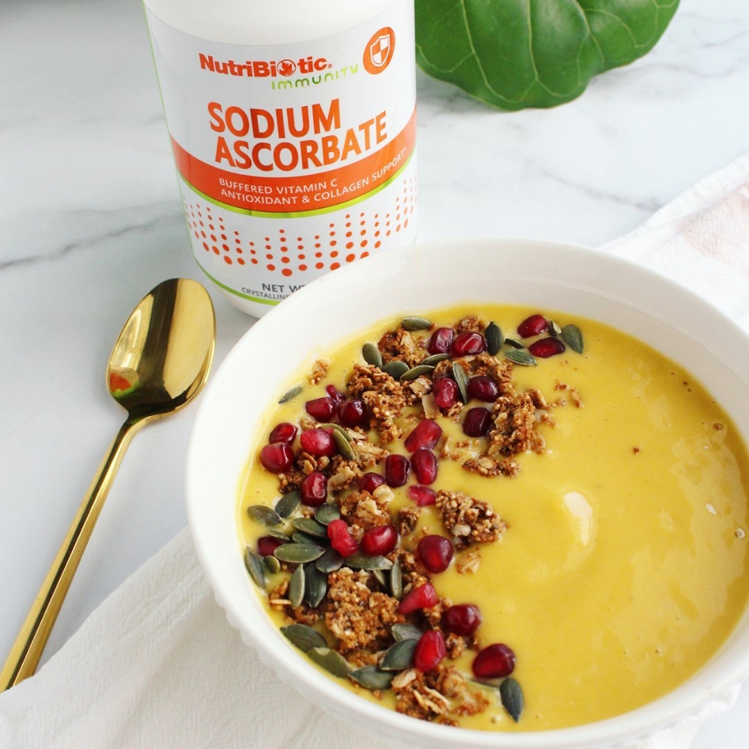 iHerb - Today's the first day of fall and what better way to celebrate than with this delicious Immunity Boosting Fall Smoothie Bowl featuring @nutribioticofficial's Sodium Ascorbate Crystalline Powde...