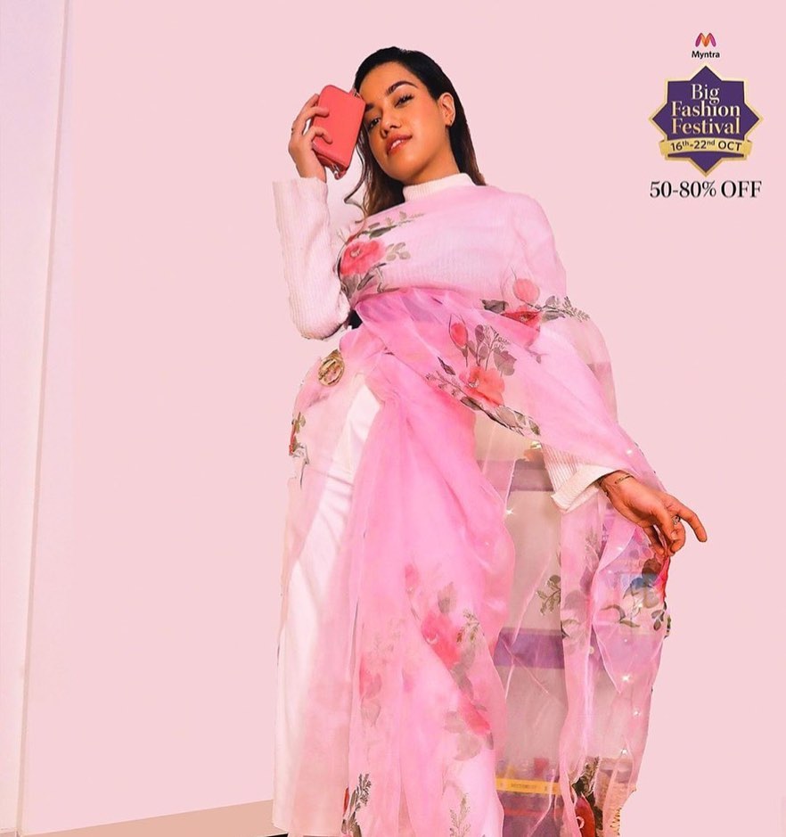 MYNTRA - India's Biggest Fashion Festival has arrived! 16th - 22nd Oct.
@debasreee is ready for the Myntra Big Fashion Festival.
100% Fashion. Up To 80% Off.
Stay tuned!
Look up similar product : 1151...