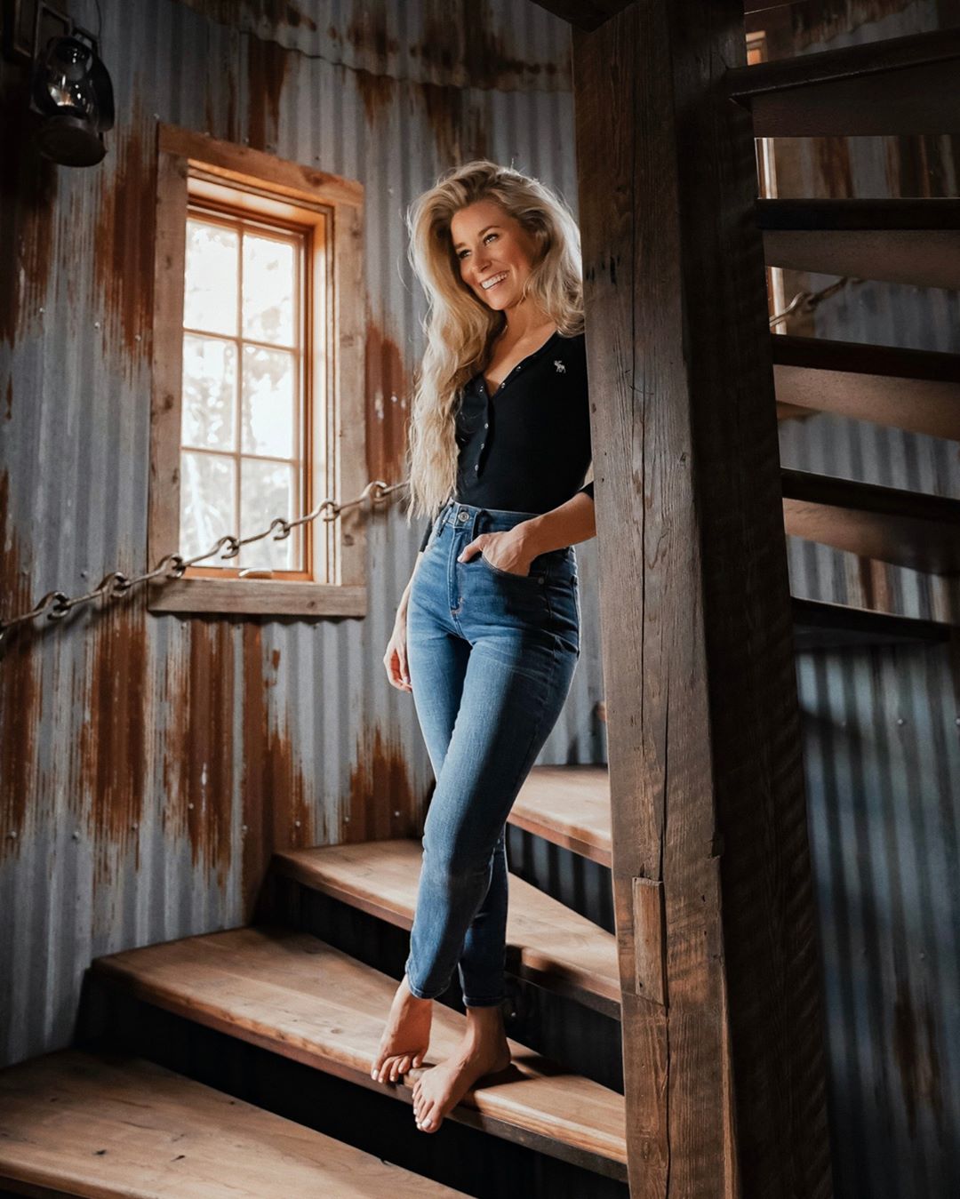 Abercrombie & Fitch - Fits like a dream. 😍✨ “I was so excited to create my own custom pair of A&F jeans that combine all my favorite elements: a tapered high waist, a cropped ankle length, a stretchy...