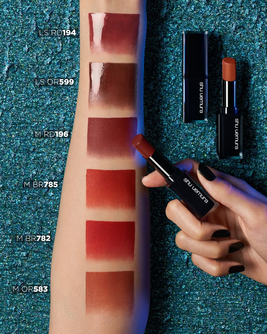 shu uemura - 6 rouge unlimited shades in a range of cool to warm-toned browns are avaliable to complement your two new chromatic digital palettes. try yours today! ⁠
#shuuemura #shuartistry