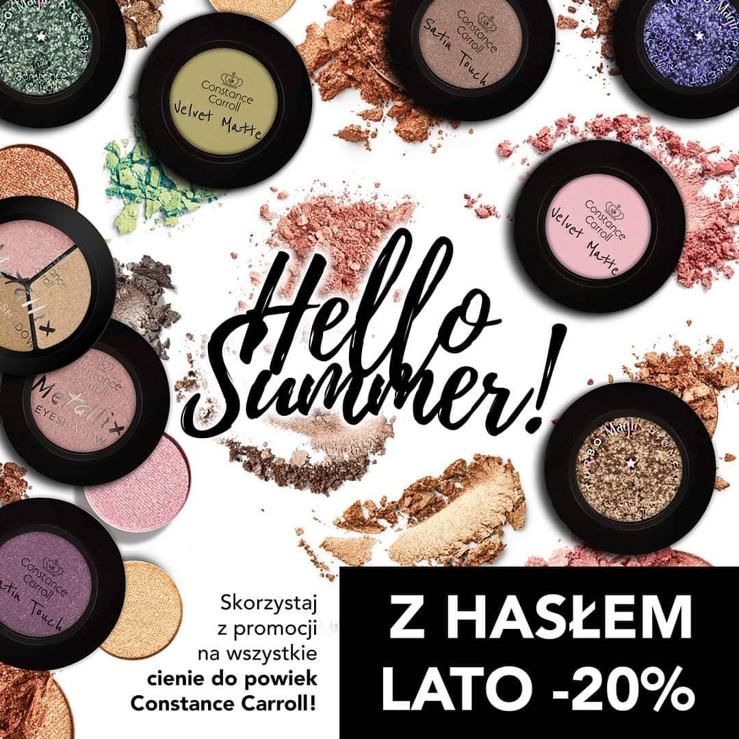 Constance Carroll Cosmetics - Kolejna letnia promocja 🥰 tym razem -20% na wszystkie cienie do powiek do końca lipca! #constancecarroll #eye #eyeshadow #makeup #poland #polska #makijaz #cienie #colorfu...