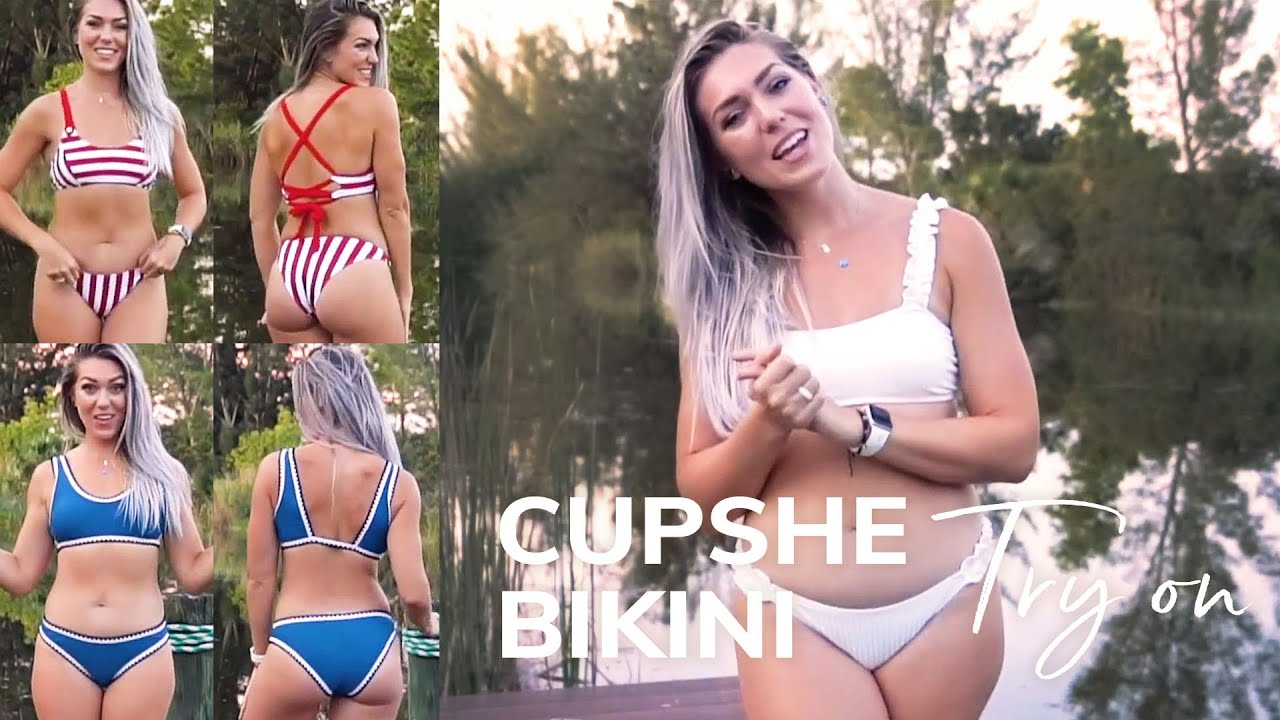 Cupshe colorful bikinis try on| 2021 new year wishlist| ft.Christina Stewart