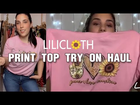 Lilicloth Print Fashion Try-on Haul | Spring Top&Outfit Vlog