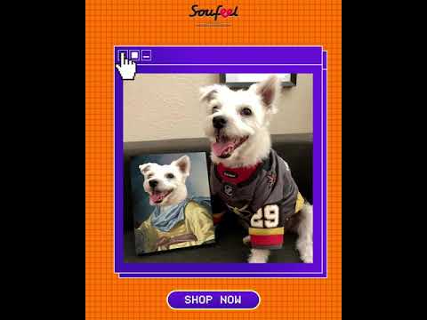 SOUFEEL Personalized Pet Portraits Canvas