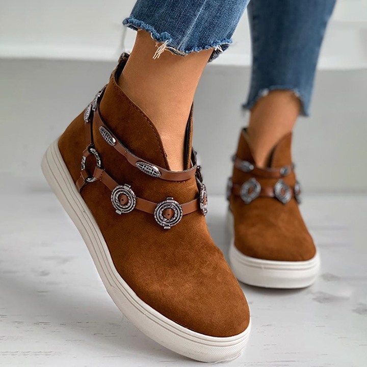 Joyshoetique - Metal Decor Casual Ankle Boots 🔥⁠
Search🔍:[LZT3121] ⁠
👠www.joyshoetique.com👠⁠
⁠
 #boots #fashion #style #shoes #love #ootd #jeans #cool #streetwear #chic #fashionista #instafashion