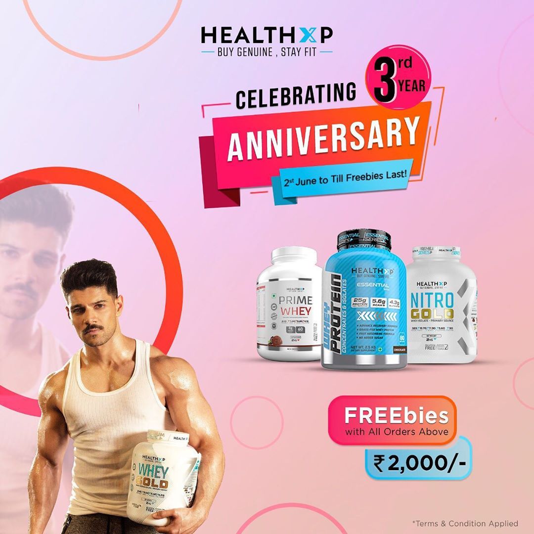 HealthXP™ - Healthxp is celebrating its 3rd Anniversary, it would not have been possible without the support you the Healthxp family, so as a token of gesture we are giving freebies with all orders ab...