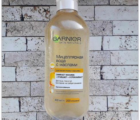 Отзыв о Мицеллярная вода Garnier С Маслами Skin Naturals для снятия стойкого макияжа от Дарья  - отзыв