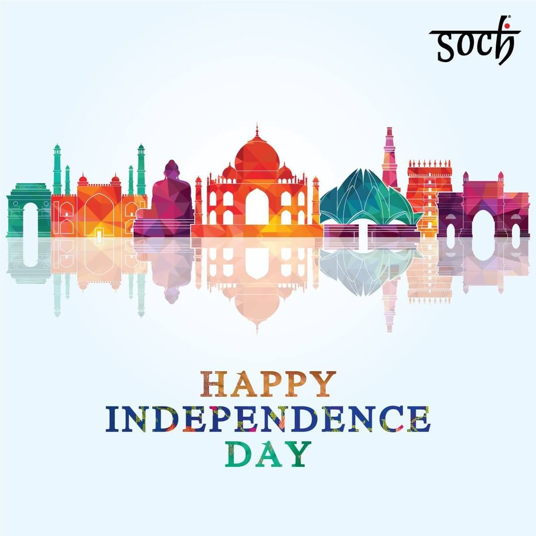 Soch - Soch celebrates the rich cultural heritage & free spirit of India. 
Warm wishes on the occasion of 74th Independence Day.
 
#HappyIndependenceDay #Sochstories