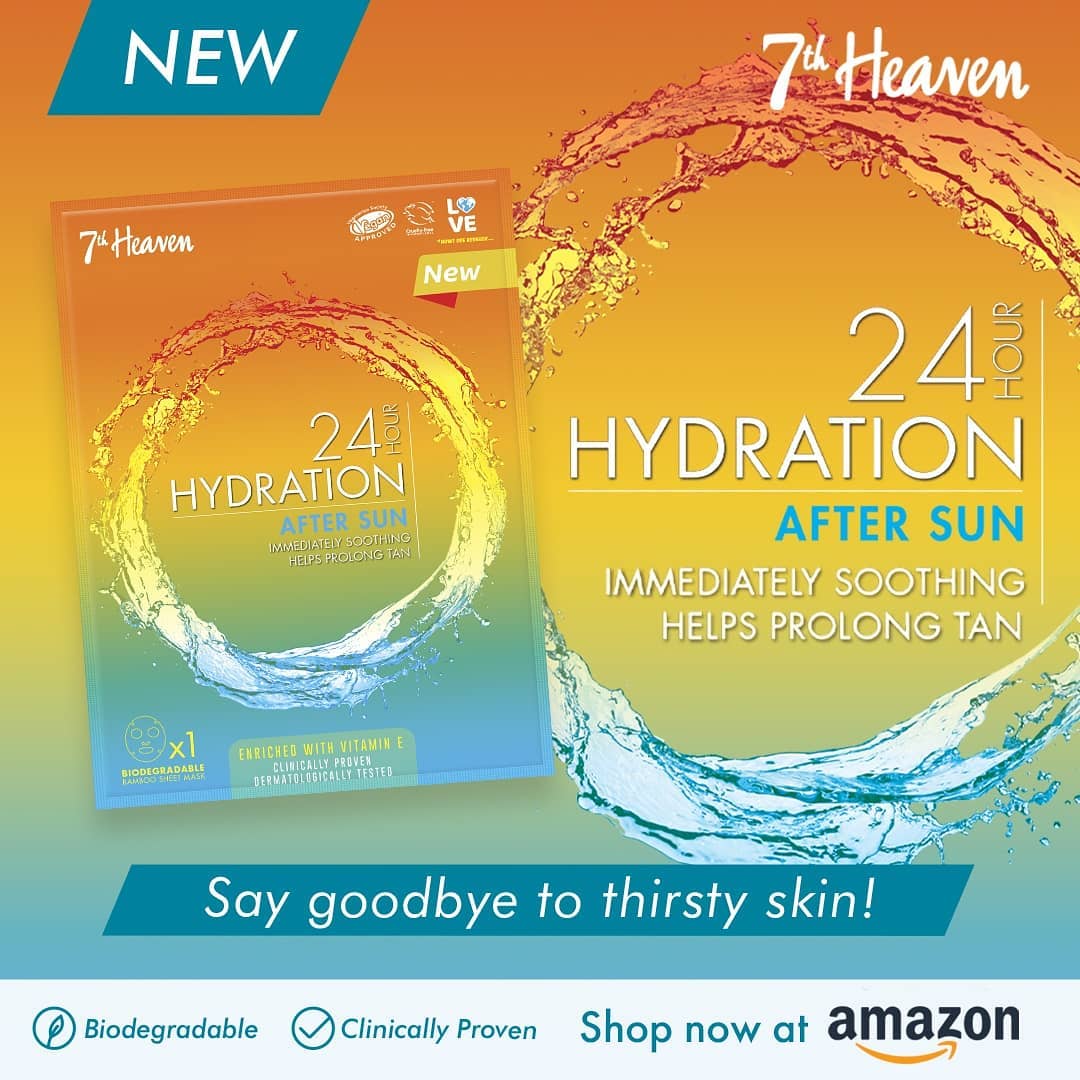 7th Heaven Beauty - Who wouldn't want a mask specifically to target sun exposed skin? 🌞 Sun damage is the worst! Keep your skin happy after a day in the sun with our brand new Aftersun bamboo sheet ma...