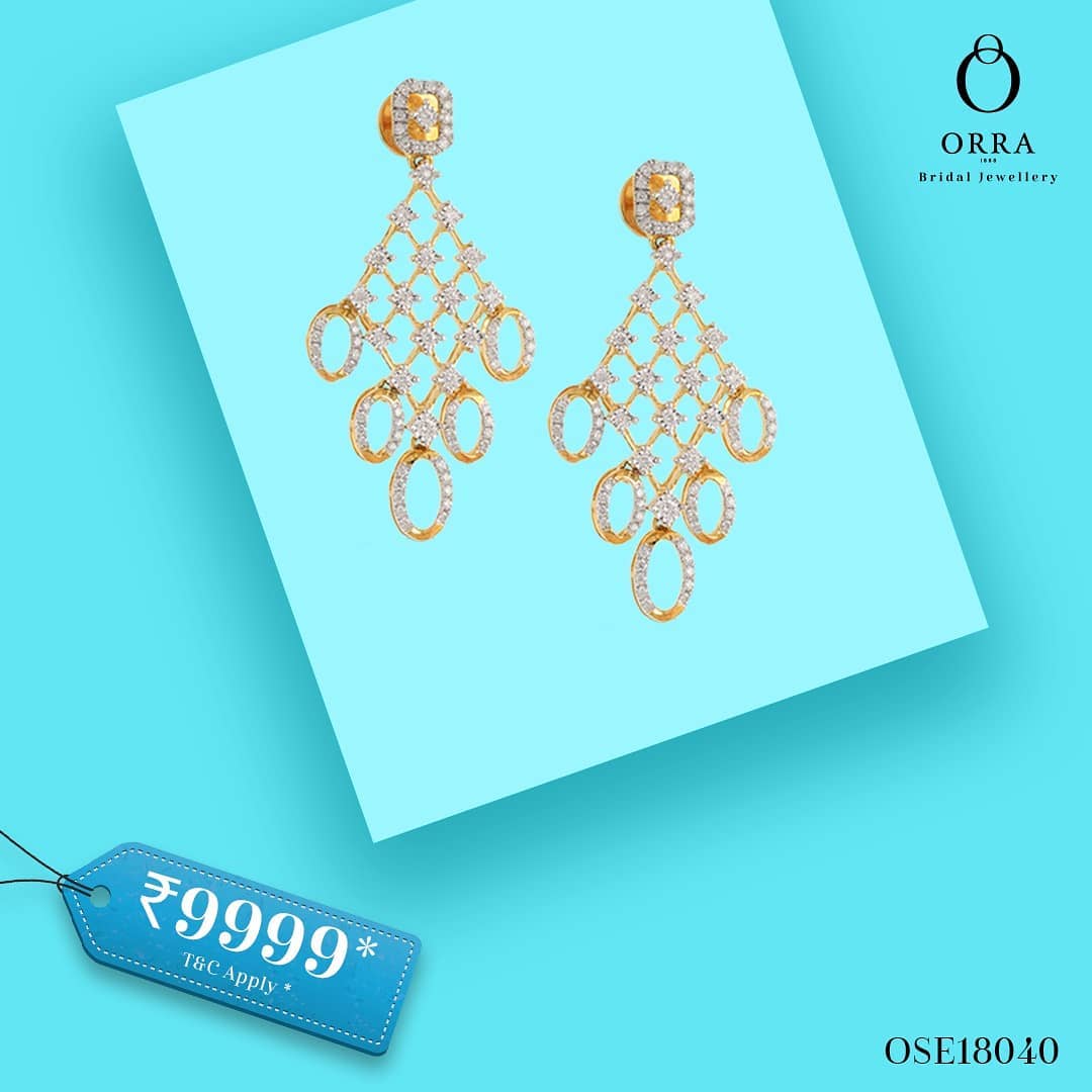 ORRA Jewellery - Be effortlessly appealing with these magnificently designed
diamond danglers that are striking to eye always! 

Grab this piece from our #AstraCollection for just ₹9999*. 
The balance...