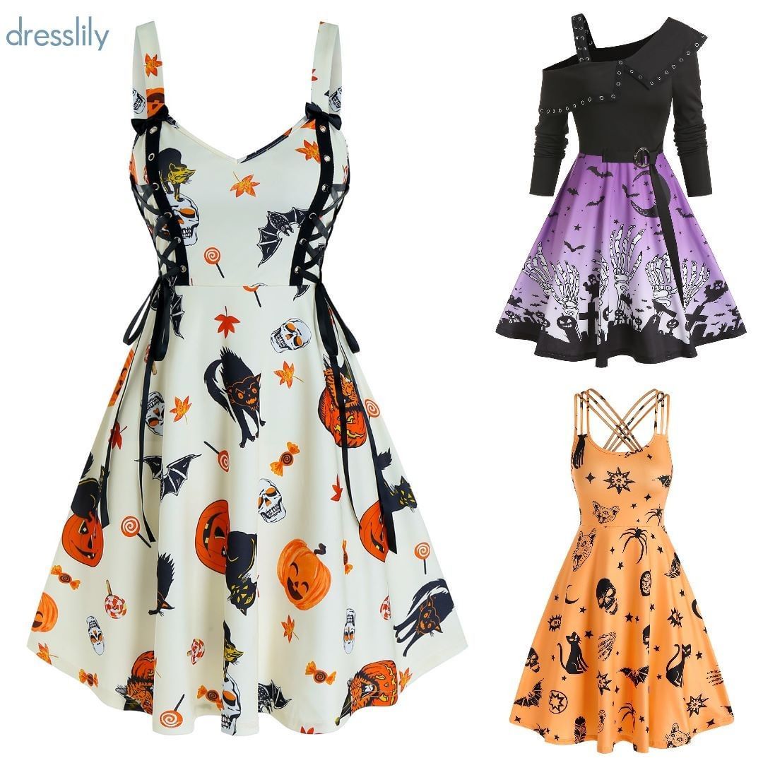 Dresslily - 🖤Fall in love with our New Halloween collection!!⁣
💕Which dresses are your favorites?⁣
👉Search: "469522902", "467088302", "469045705"⁣
#Dresslily