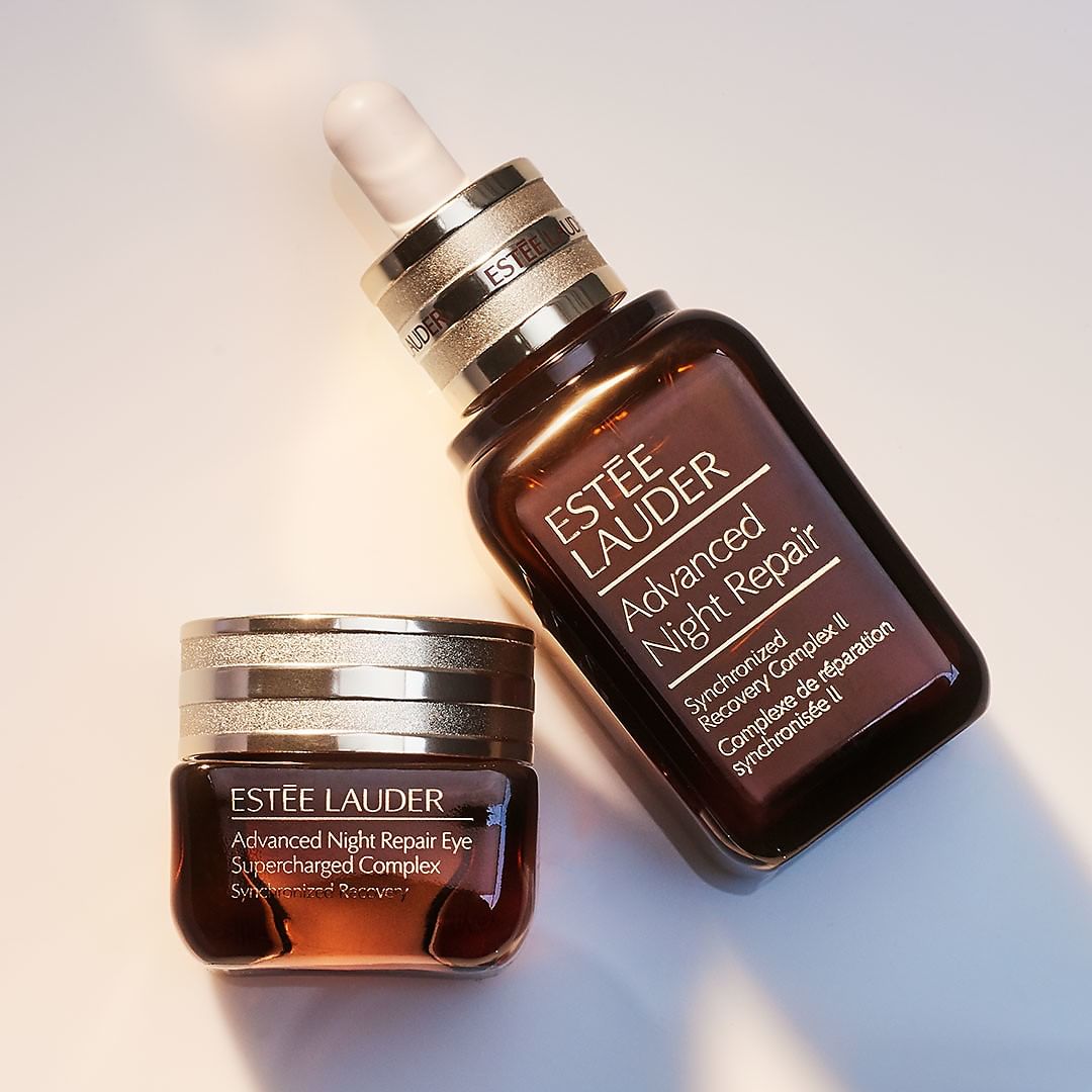 Estée Lauder - 💫 Better together: #AdvancedNightRepair Face Serum and Eye Supercharged Complex are our secret to radiant, glowing skin. Protect your skin and repair against blue light damage with this...