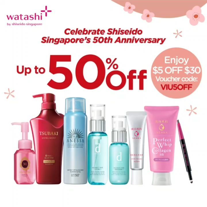 Official Tsubaki Singapore - [Anniversary Sale] Come celebrate Shiseido Singapore's 50th Anniversary together! We are excited to celebrate this key milestone together with all of you through an exciti...