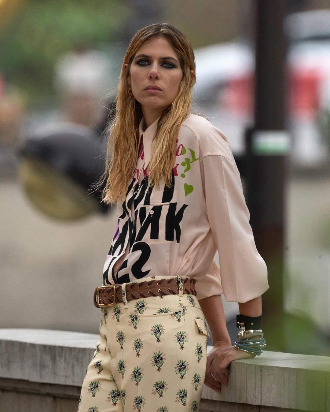 Chloé - Looks from @NRamsayLevi's #CHLOEss21 collection, #ASeasonInHope, feature  graphic silkscreen works of American artist Corita Kent as moments of visual poetry declared in dynamic colour.

#CHL...