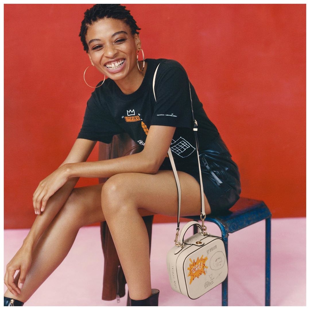 Coach - It's all relative. Beauty entrepreneur and model #JessicaKelly is also Jean-Michel Basquiat's niece. She walked the #CoachFW20 runway wearing pieces that feature her uncle's artwork, and she b...
