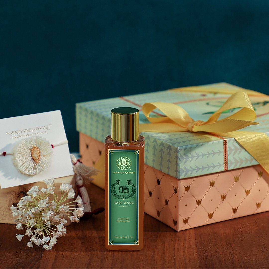 forestessentials - Looking for the perfect #Rakhi Gift? Our Raksha Bandhan #GiftBox includes bestsellers of the Sandalwood & Orange Peel Collection - Facial Wash to purify, Face Moisturizer to hydrate...