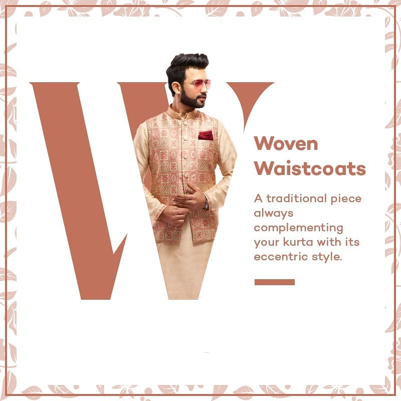 Manyavar - Need to upgrade your simple kurta? Just pair a waistcoat/jacket and witness your look go from simple to striking. Who knew Indian wear would be that seamless! Tell us what do you think in t...