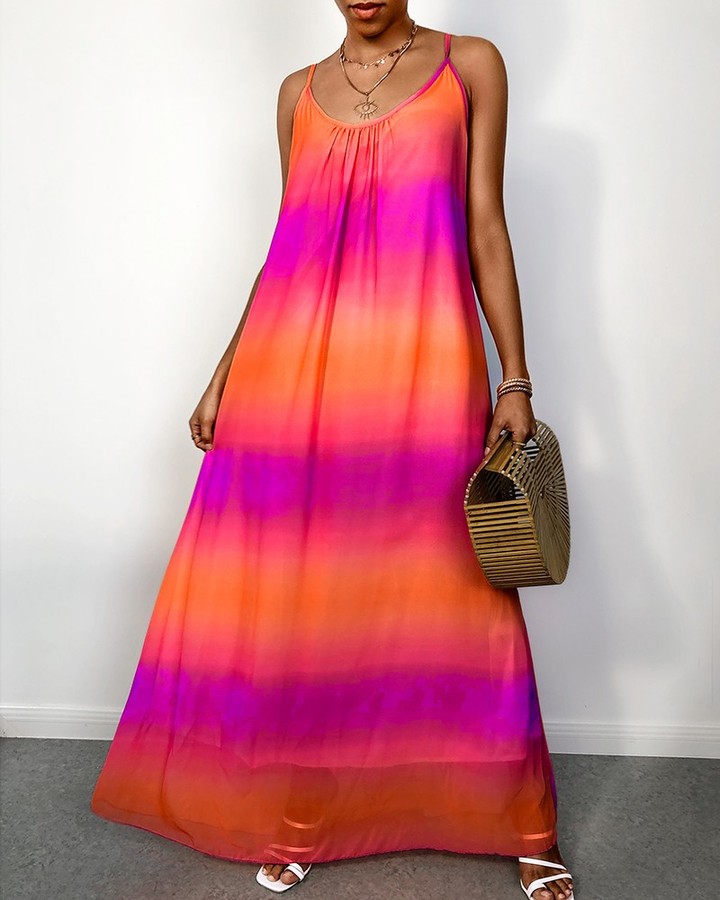 boutiquefeel_official - Spaghetti Strap Tie Dye Casual Maxi Dress⁠
Click https://www.boutiquefeel.com to ⁠
search JY780 get size and price details ⁠.⁠
⁠
 #fashion #style #beautiful