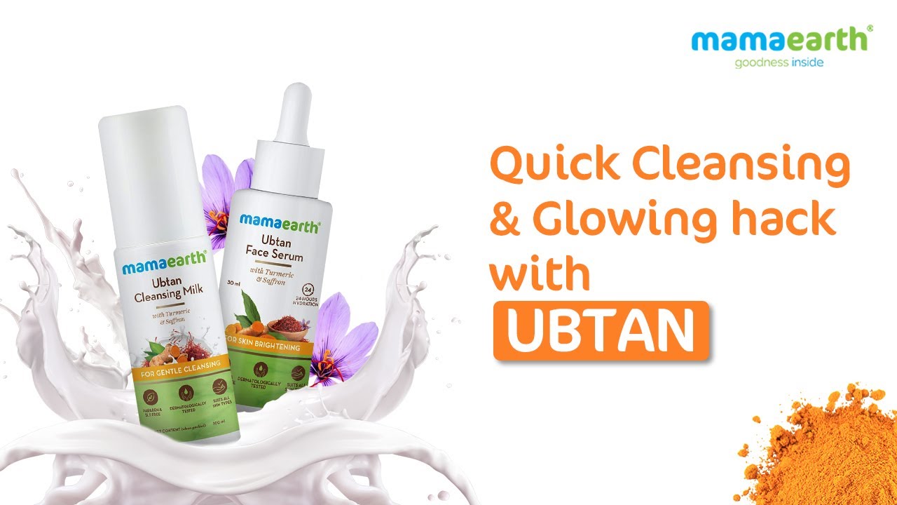 Deeply Cleansed &  Glowing Skin with Mamaearth Ubtan Cleansing Milk