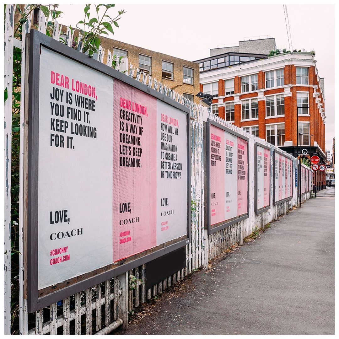 Coach - Our hope: to inspire a little hope. Pass it on to a friend. 📸: @deanmartindale #CoachNY