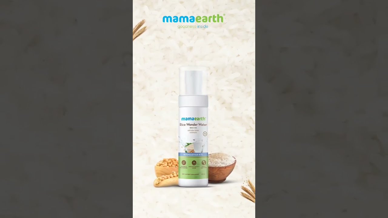 Bring wonders to your hair with Rice Wonder Water Hair Serum in 7 seconds |Mamaearth India #Haircare