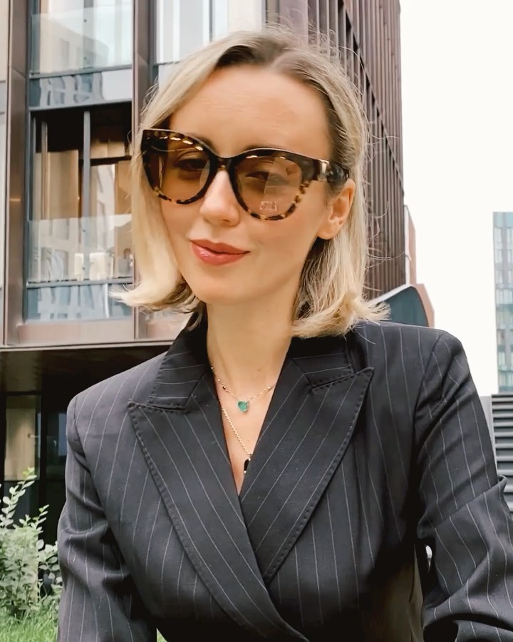 Max Mara - M is for Metamorphosis. Discover the different shades of #MaxMaraEyewear sunglasses worn by @natalyosmann, as seen in the #MaxMara #FW20 pinstripe suit.

#MaxMaraFW20