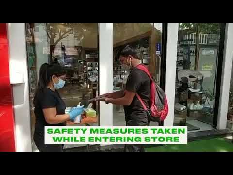 Bangalore indiranagar store sanitization - The Body Shop