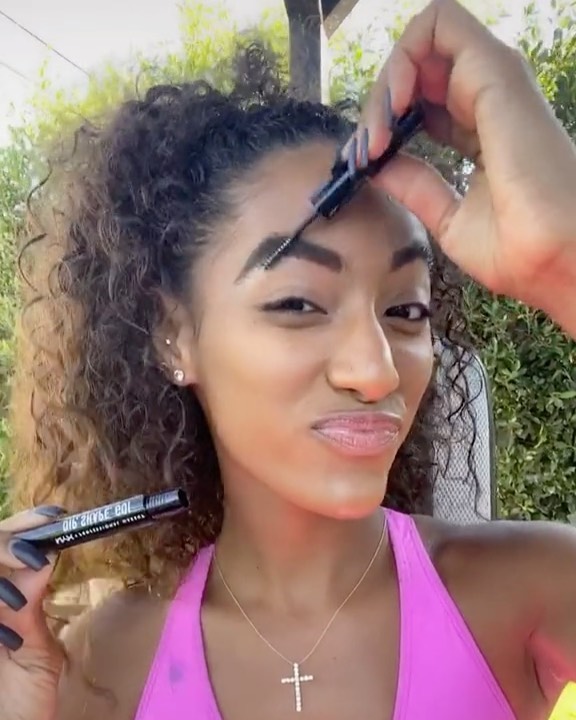 NYX Professional Makeup - @official_janina whips her brows into shape using our new Dip, Shape, Go! Brow Pomade 🏋️‍♀️💕 Grab your gear & join our #BrowFitness Challenge on TikTok for a chance to win $5...