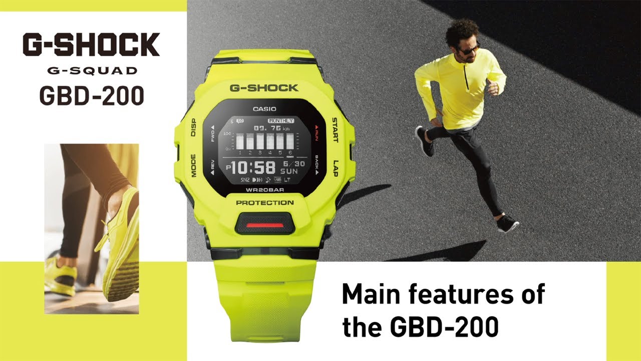 CASIO G-SHOCK GBD-200 : Main features of the GBD-200