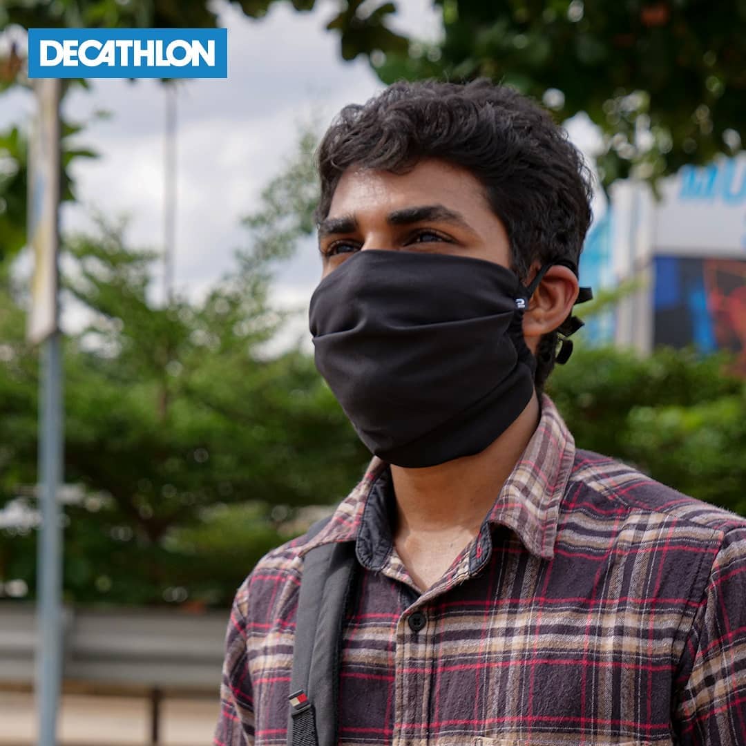 Decathlon Sports India - NO MORE 50-50 CHANCES ON SAFETY
The mask feels light and gives the best of comfort for its wearer. It feels feather like to touch so you can forget those old disposable masks...