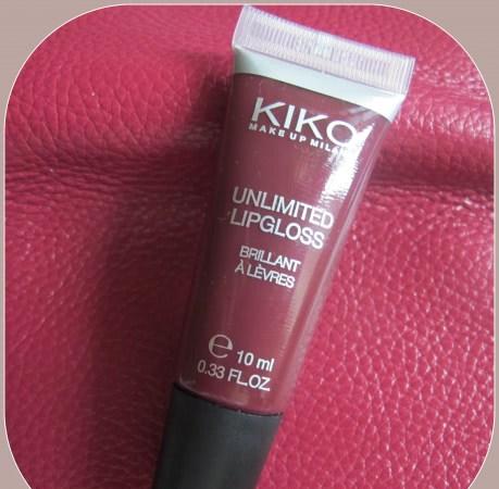 Вишня на губах с Kiko unlimited lipgloss 20