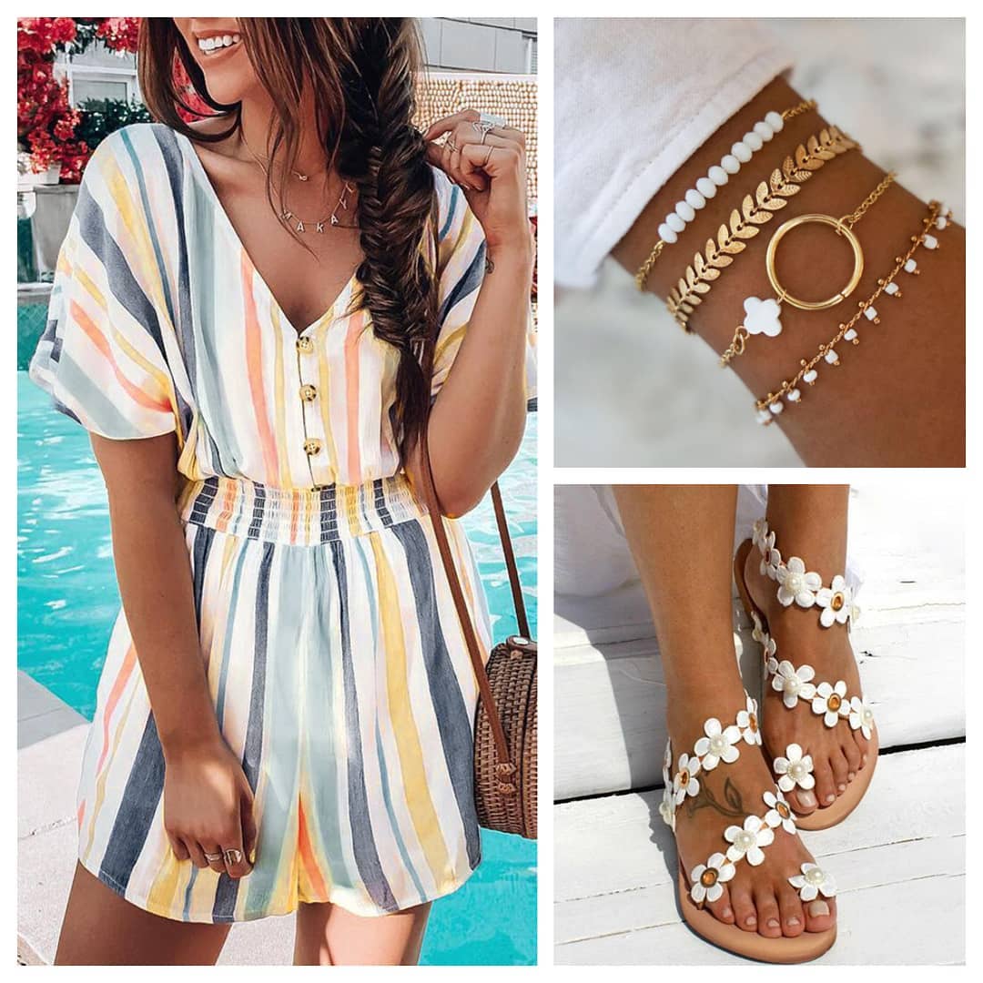 FairySeason - 💛Be Chic and Comfy!!
✨Product ID:477408/465956/475109
🌟Code:A5（5％ off over $69）

Link in the bio👆👆👆
#fairyseason #fairyseasontrend #summeroutfits #romper #stripedstyle #womenclothing
